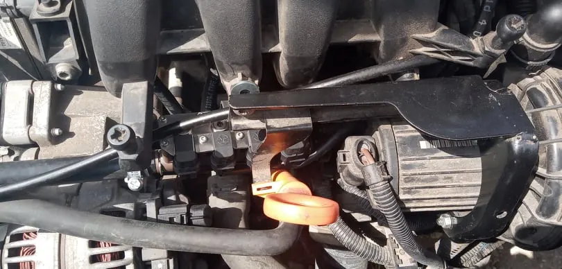 Podzespoły instalacji LPG po montażu